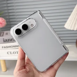 Gradient Color Ultra Slim Hard Phone Case with Transparent Hinge Protection and Matte Finish - iPhone Duo (Full Clear DK)