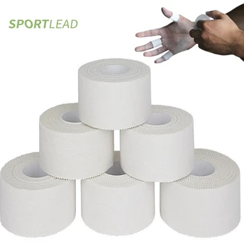 100% Cotton Athletic Tape Boxing Easy Tear No Irritating Adhesive Tape Muscle Joint Protection Injury Football Sports 1 Roll