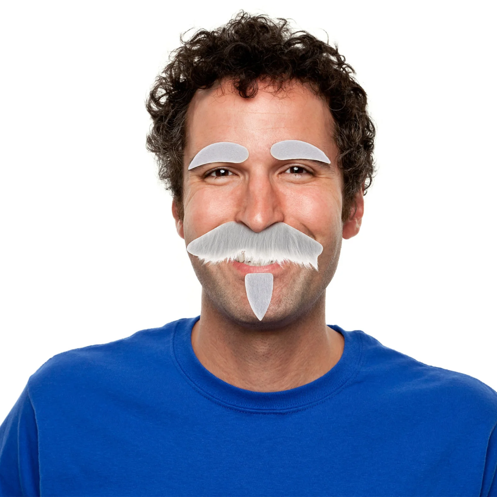 

Novelty Halloween Costumes Self Adhesive Fake Eyebrows Beard Moustache Kit Facial Hair Cosplay Props Disguise Decoration