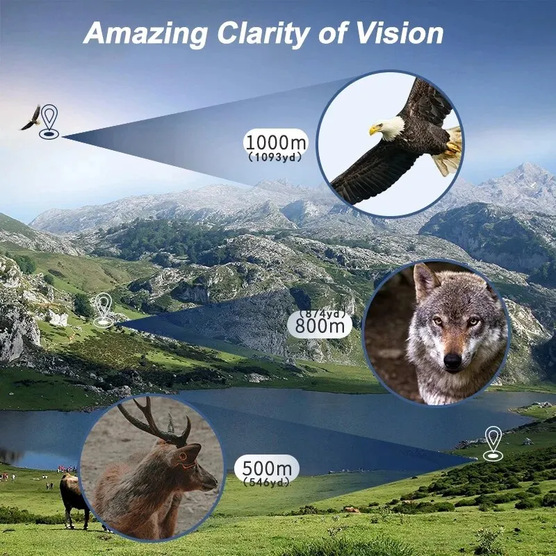 Teleskop z zoomem 10-300x40 HD Przenośna, mocna lornetka Profesjonalny monokular dalekiego zasięgu Niski noktowizor do polowań 2 Teleskop z zoomem 10-300x40 HD Przenośna, mocna lornetka Profesjonalny monokular dalekiego zasięgu Niski noktowizor do polowań - Image 2