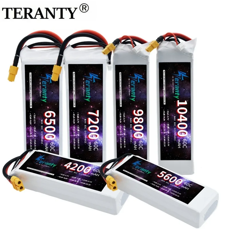 Batterie LiPo 3S 11.1V pour drone RC, connecteur T et câbles silicone épais