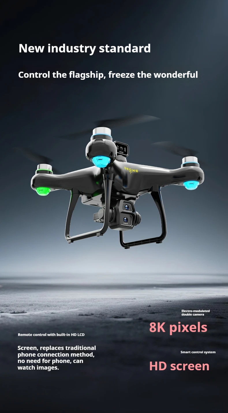 New Product With Large Screen Control Brushless Aerial Photography Aircraft And 8k Remote Control Aircraft For The S112 Model