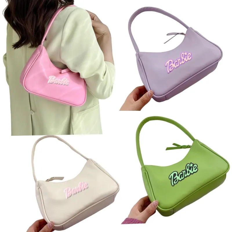 

Женская сумка через плечо с героями аниме Барби, Модная Портативная сумка с героями мультфильмов, милая Повседневная Милая вместительная дамская сумка Y2K в подарок