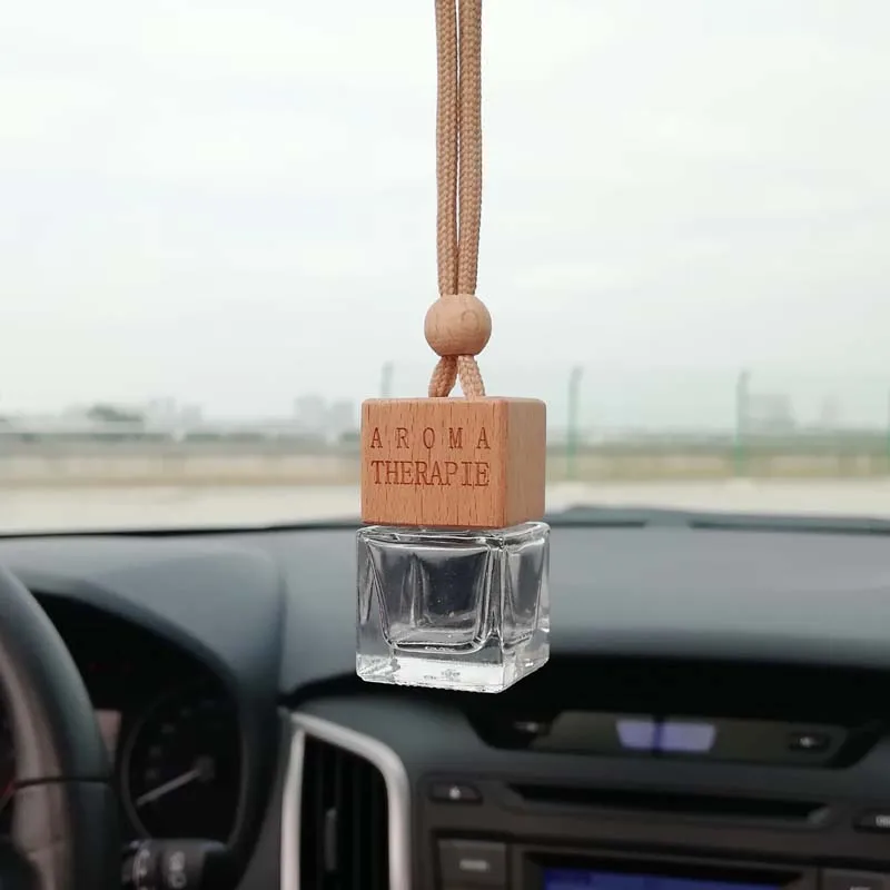 Buy Wholesale China Car Air Vent 10ml Square Mini Glass Parfum Bottle Fancy  Pendant Transparent Hanging Car Diffuser Bottle With Wooden Cap & Car  Perfume Diffuser Bottle at USD 0.2