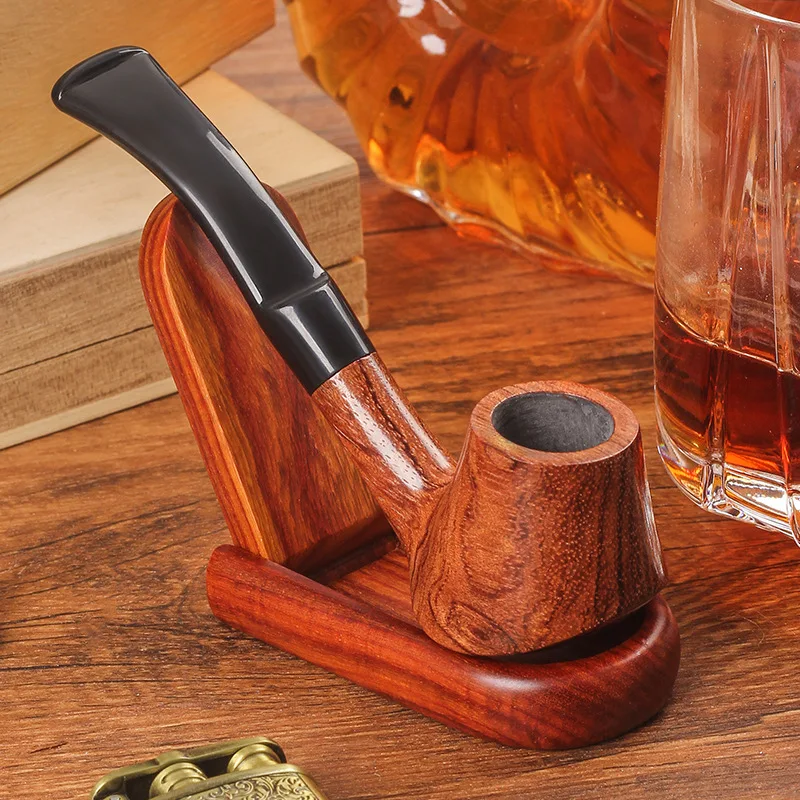 

Small palm rosewood pipe pipe solid wood pipe suitable for 3mm filter element