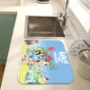 Cartoon B-Blueys Kitchen Draining Mat Non-slip Drain Dish Mats Coffee Pad Heat Resistant Placemat Dinnerware Dustproof Pads 5