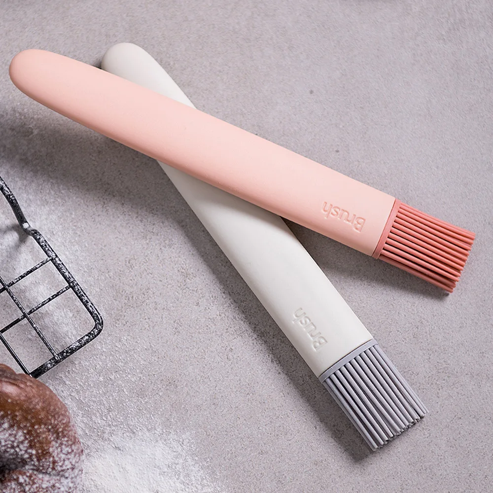 Nordic PP Silicone Oil Brush Removable Bake Brushes Eco-friendly Bread Oil Cream Cooking Basting Kitchen Tool For BBQ Cake Bread