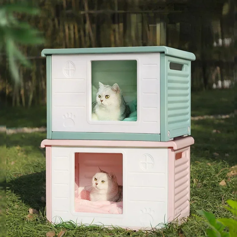 House Foldable Pet Outdoor Waterproof Weatherproof Dog Kennel Cat Shelter For Pets Indoor Sleeping