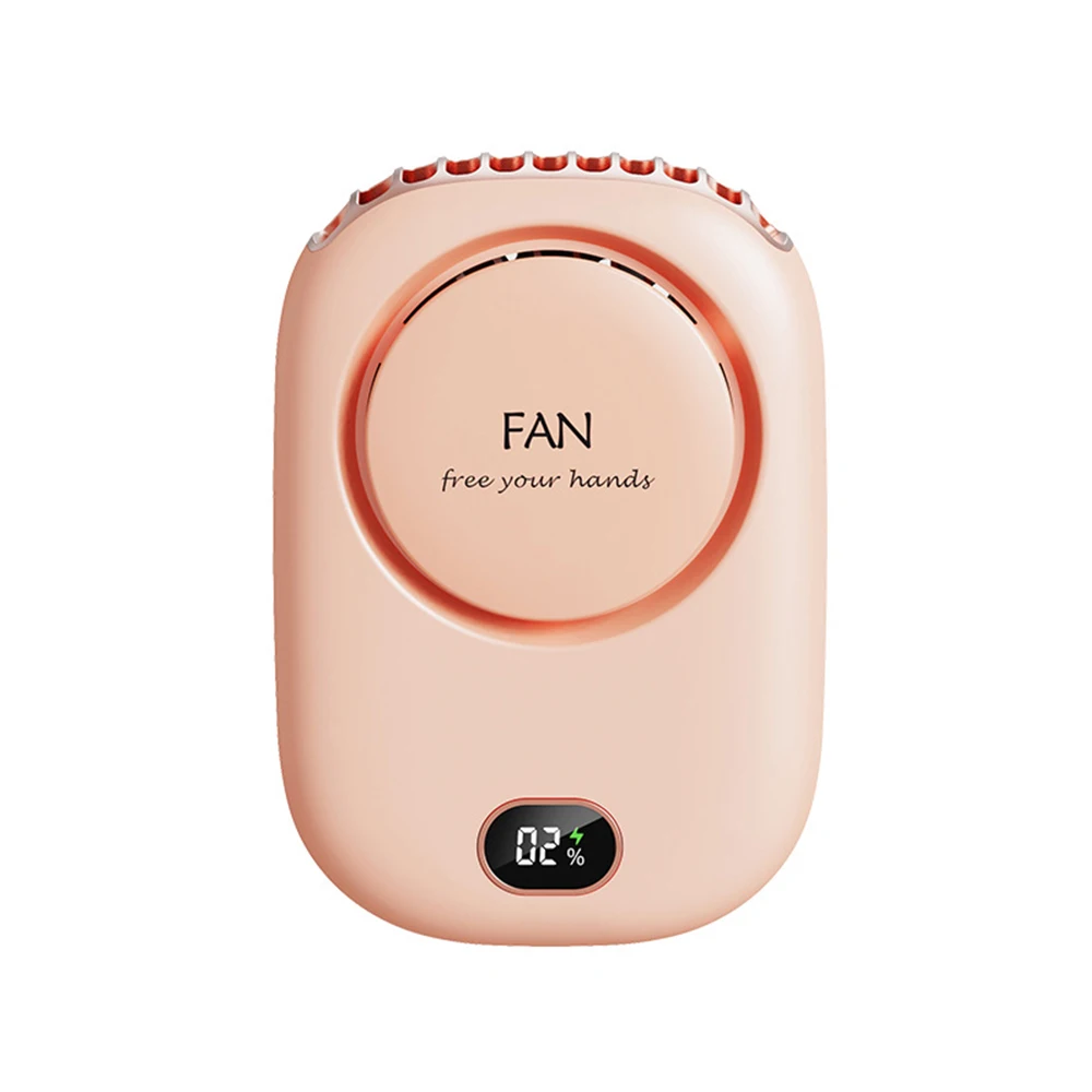 Portable Rechargeable Neckband Fan – Mini USB Ventilator, 3 Speeds, Hands-Free Cooling (Bundle With USB Cable)