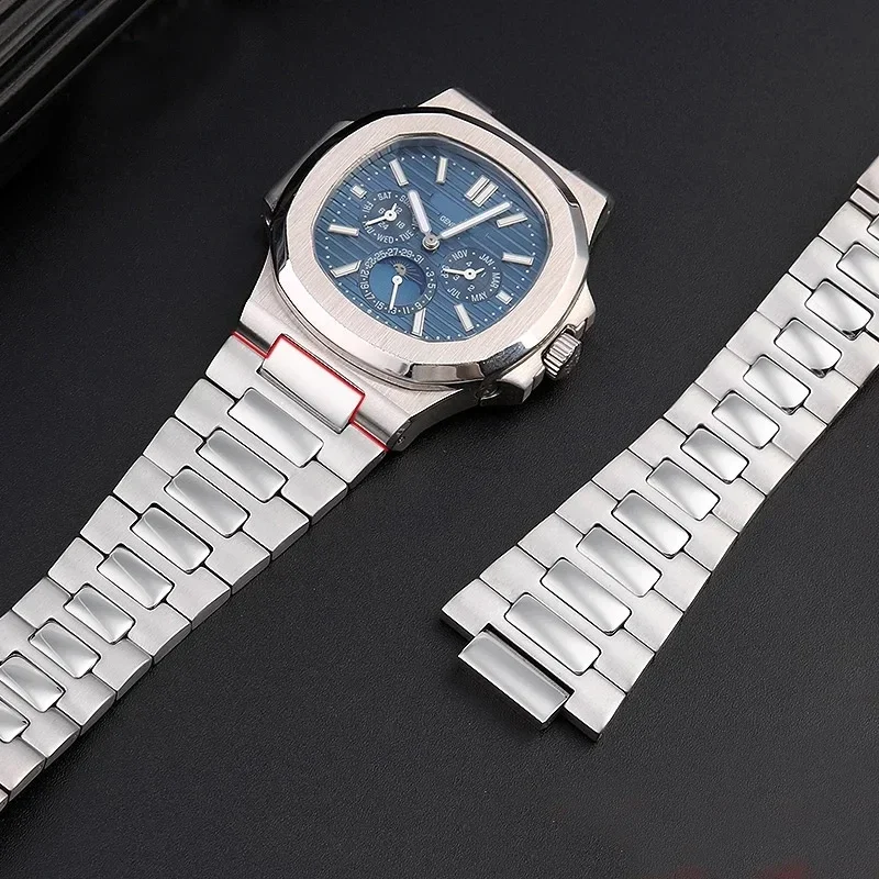 حزام إكسسوارات الساعة لـ Patek Philippe Nautilus 5...