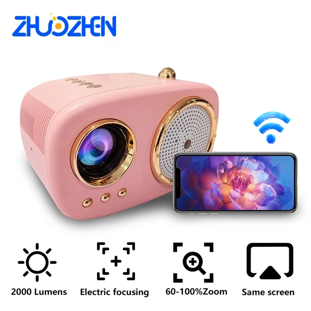 retro projecteur portable mini video projecteurs Portatil vidéo projecteur  android 4k WIFI Zhuozhen LP17 Home Theater Support 1080P Full HD 4K  Decoding videoprojecteur led extérieur jedee vmai retroprojecteur -  AliExpress