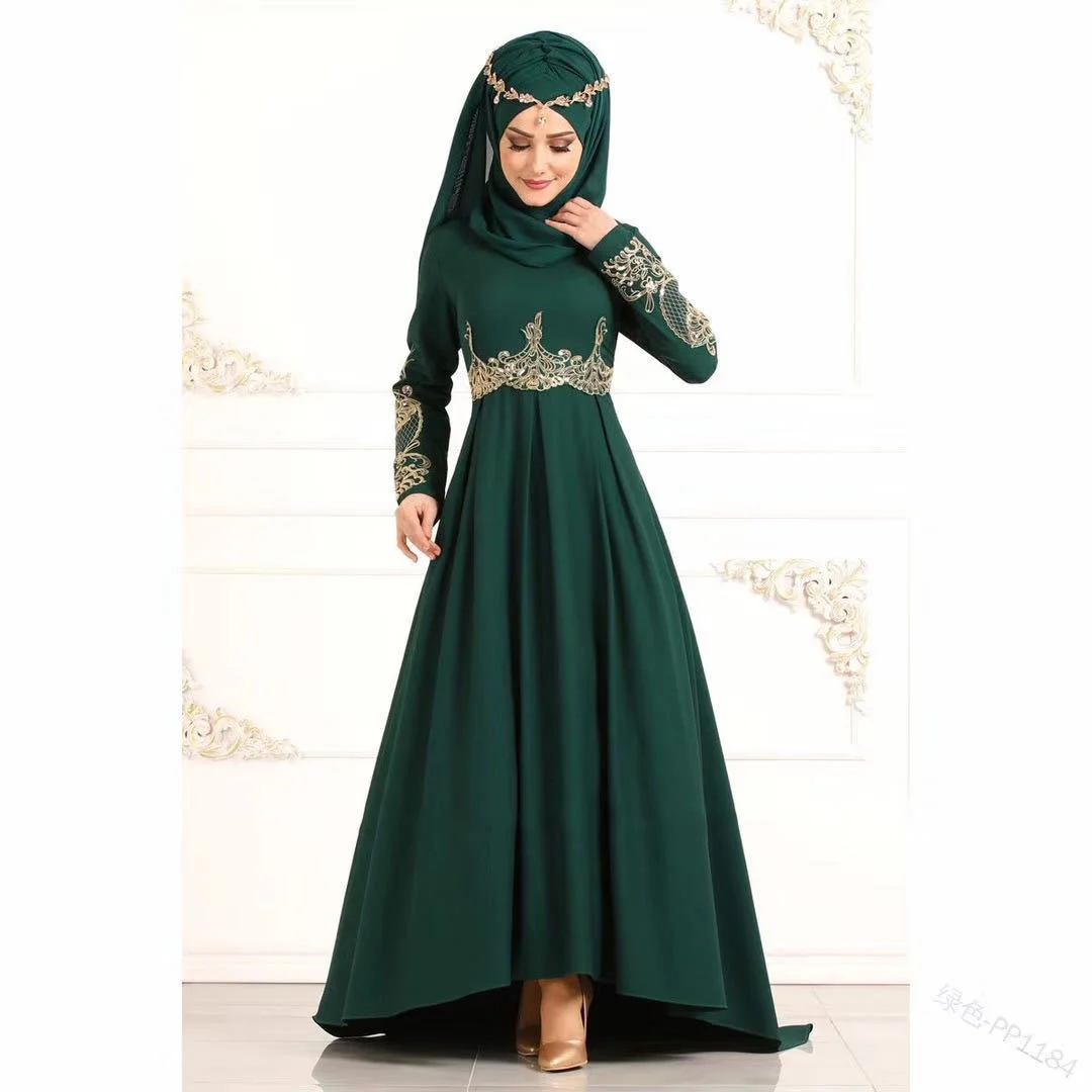 

Мусульманская одежда в мусульманском стиле, платья Рамадан, удлиненный халат, турецкий кафтан, свободное Макси-платье в стиле хиджаб, женская одежда Дубая
