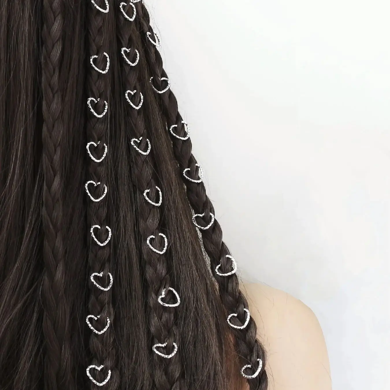 

30pcs Women Heart Design Fashionable Bohemian Hippie Style Hair Ring For Hair Decoration/Accessories