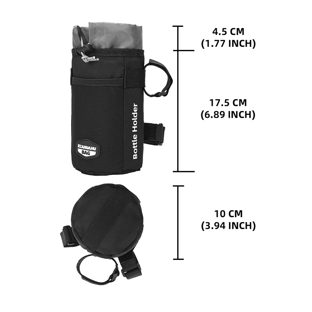 Bicycle Bag Cycling Water Bottle Carrier Pouch Bicycle Water Bottle Bag Portable Kettle Holder Riding Handlebar Bag Accessories