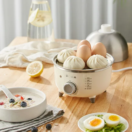 전기 계란 보일러 아침 식사 기계, 멀티 쿠커 스티머, 자동 계란 쿠커, 가정용 계란 커스터드, 타이머 포함, 360W 4