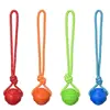 Dog Ball with Rope Exercise and Training Toy for Small Medium Dogs Interactive Pull Throw Toy for Indoor Outdoor 1