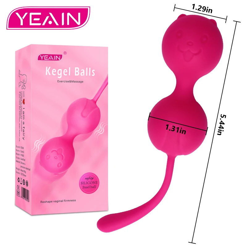 Silicone Vaginal Kegals Balls Sex Toys For Women Vagina Tighten Exercise Chinese Pelvic Floor Balls Anal Plug Muscle Trainer