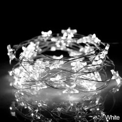 Star Copper LED Fairy Lights - USB/Battery Operated Decorative String for Home and Holiday Ambiance (Warm)