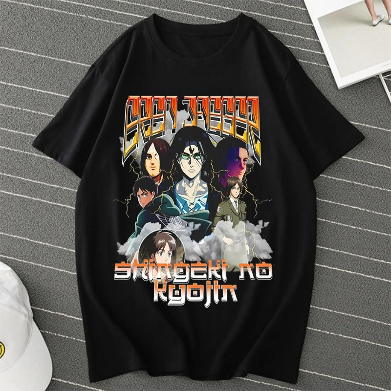 Vintage 90s Eren Yeager Shingeki No Kyojin Shirt Unisex T Shirt Animes Tee Attack on Titan Eren Yeager Shirt