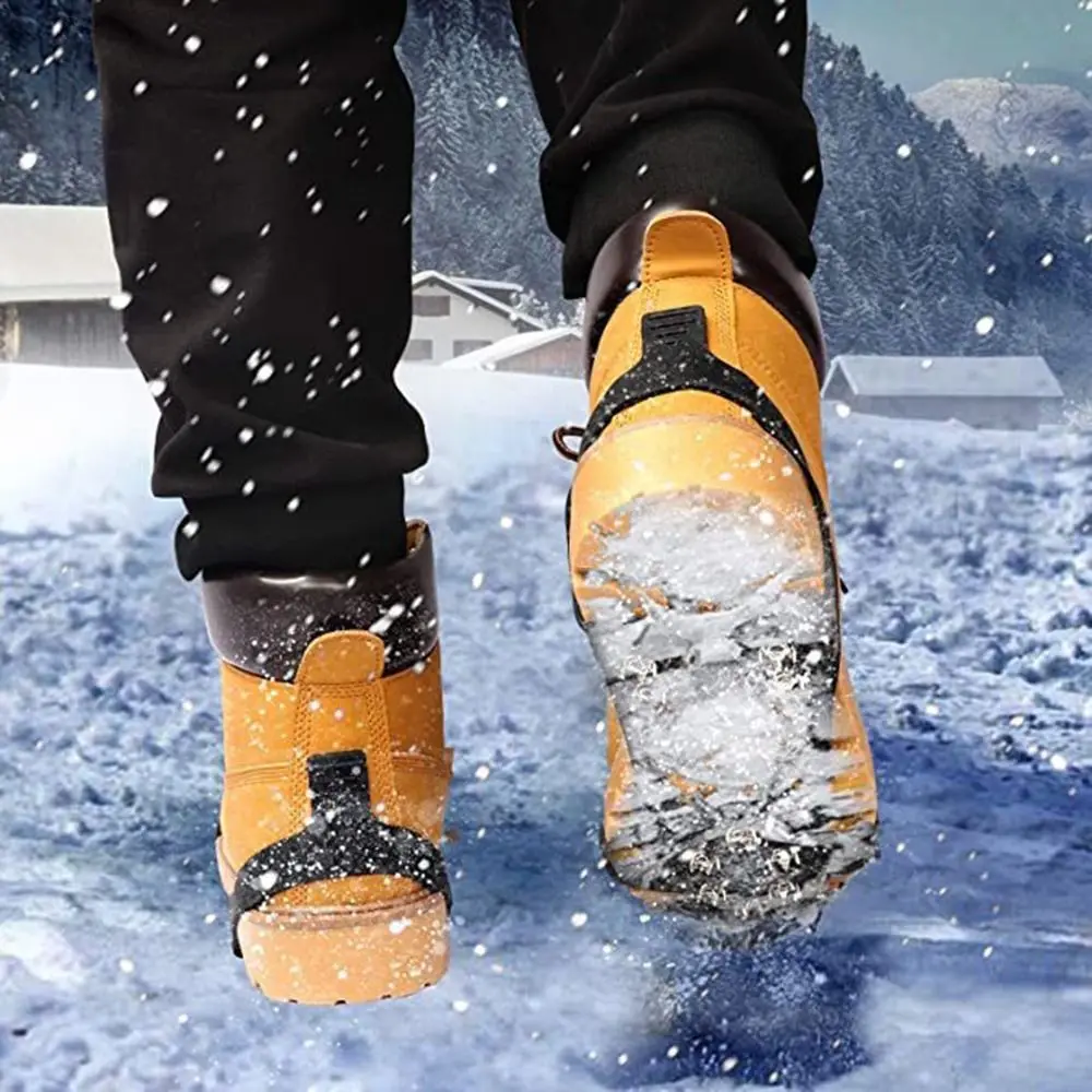 1 Pair Climbing Durable Shoe Accessories Cleats Overshoe Anti Slip Crampons Ice Grippers Ice Snow Shoes Spikes