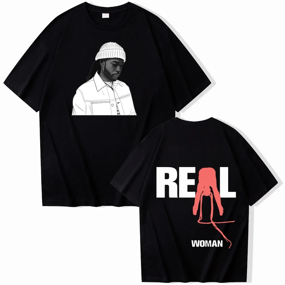 Streetwear Rapper Partynextdoor Real Woman Album Cover Graphic T Shirt Men Women Hip Hop Oversized T-shirts Fashion Trend tees 4