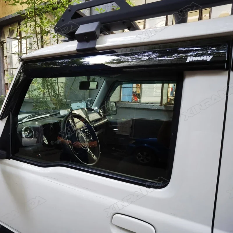 Width Jimny Window Visor Windows Rain Guard Weathershield Sun Rain Deflector with For Suzuki XL Jimny 5 Door JC74