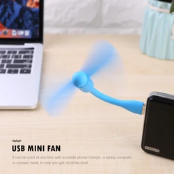 Power Bank Notebook Computer Summer Gadget Flexible Mini USB Fan for Power Bank/Notebook Portable Cooler Gadgets