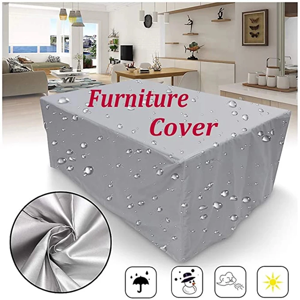 Premium Waterproof Outdoor Furniture Covers - Durable Protection for Chairs, Sofas, and Tables, Available in 55 Sizes, Dust-Proof and Weather-Resistant