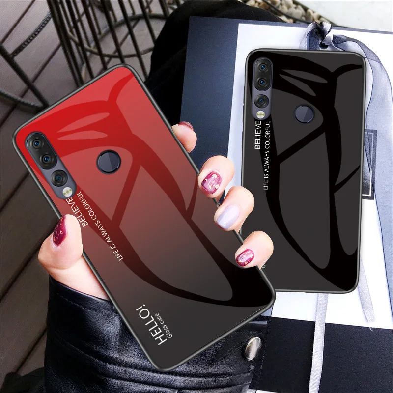 Новинка 2022 крутой градиентный чехол из закаленного стекла для Lenovo Z5s Z6 Lite Pro