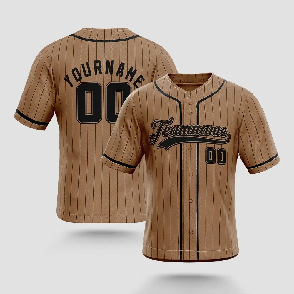 Baseball Jersey Button Down Plain Short Sleeve Hipster Hip Hop T Shirts Baseball Jersey add your name number