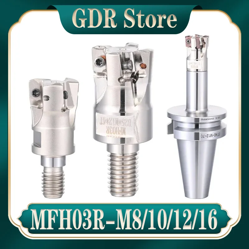 GDR MFH MFH03R M8 M10 M12 M16 M20 EXN Doppelseitige, hochbelastbare, innen gekühlte Durchgangsbohrungsblatt, eingesetzt LOGU0303 LOGU0303ZER