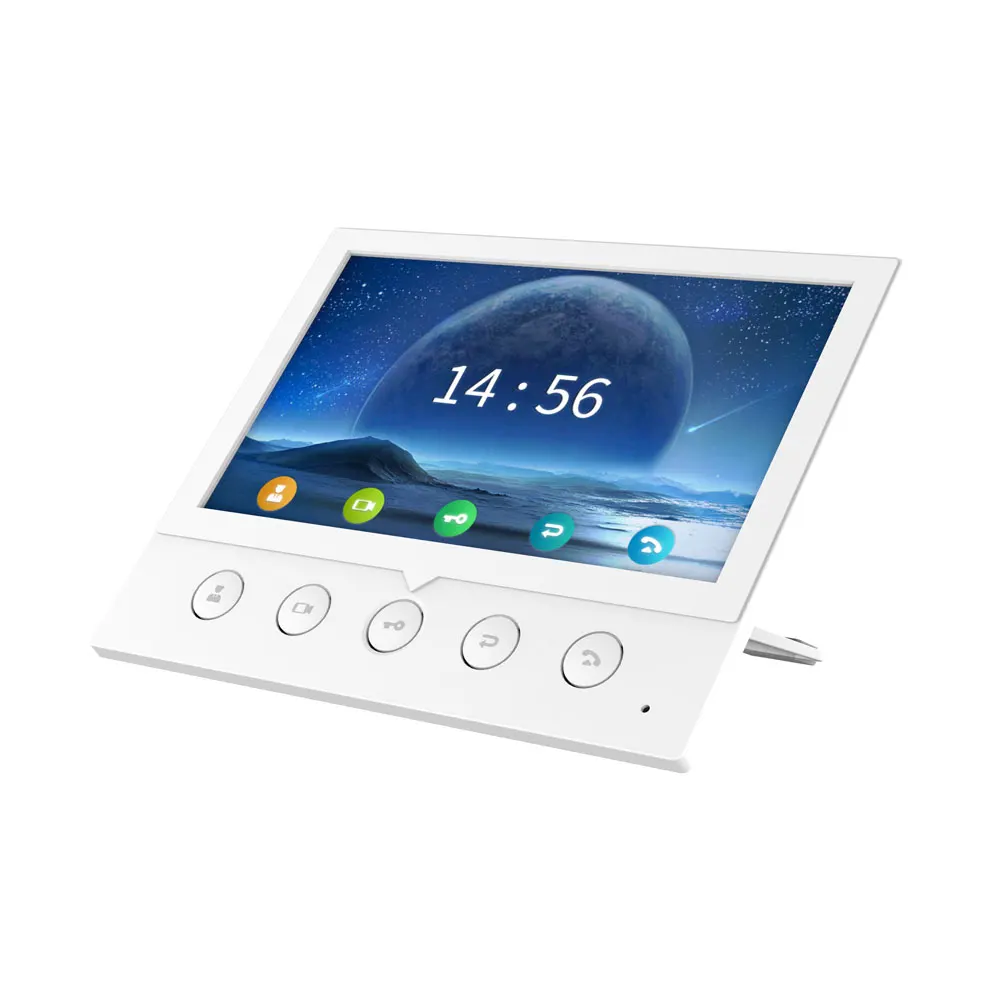i53W SIP Indoor Station Door Intercom Security Monitor Wall Mount Desktop Installation 7 Inch VoIP Display Touch Screen