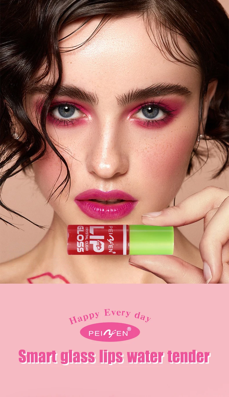 Description Picture 2 of item6-color lip gloss set, waterproof and durable, non greasy, easy to color, beginner friendly