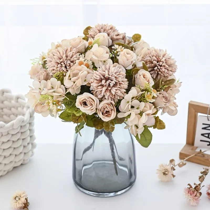 1PC Kamille Kombination Künstliche Blumen Für Festival Kranz Hause Esstisch Bonsai Dekoration Hochzeit Bogen Zubehör – Detail 16