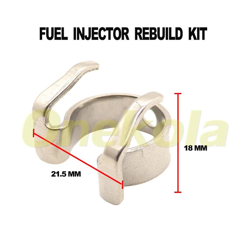 

100pieces EA888 Fuel Injector Nozzle Seal Repair Kit For VW Audi Fuel injector 21.5*18mm Rail fixing clip 06H998907A