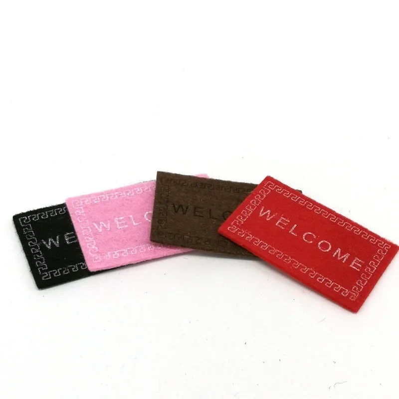 2PCS Doll  House Miniature Carpet WELCOME Mat Black Dollhouse Accessories  Home & Living 1/12 Scale Doormats 3