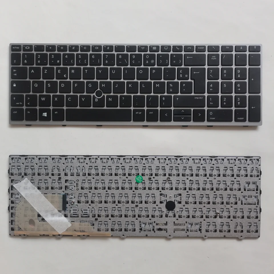 Clavier Français AZERTY Rétro-éclairé Pour HP EliteBook 850 G5 G6 / 855 G5 G6 / 755 G5 G6 / 750 G5 G6 / ZBook 15u G5 G6 – Réf. L11999-051 L17970-051 L14366-051