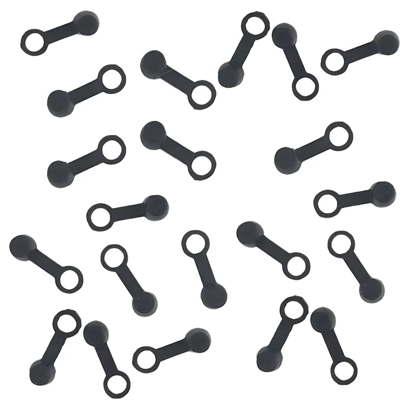 10 pièces 8mm pompe de frein de voiture bouchon anti-poussière bouchon à vis de vidange d'huile étrier de frein mamelon de purge vis noire bouchons anti-poussière couvercle en caoutchouc moto