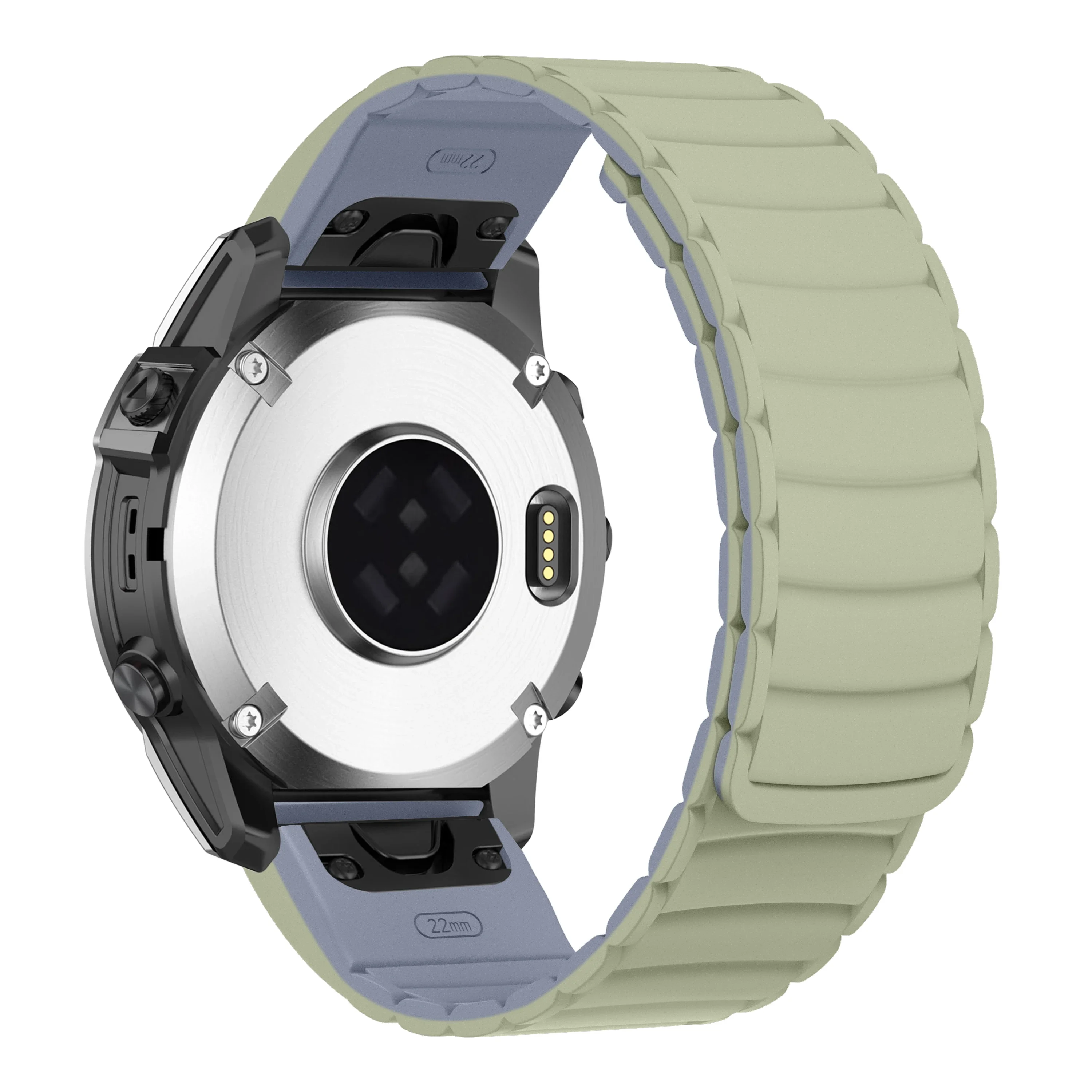 Magnetic Silicone QuickFit Watch Band Strap, 26mm/22mm