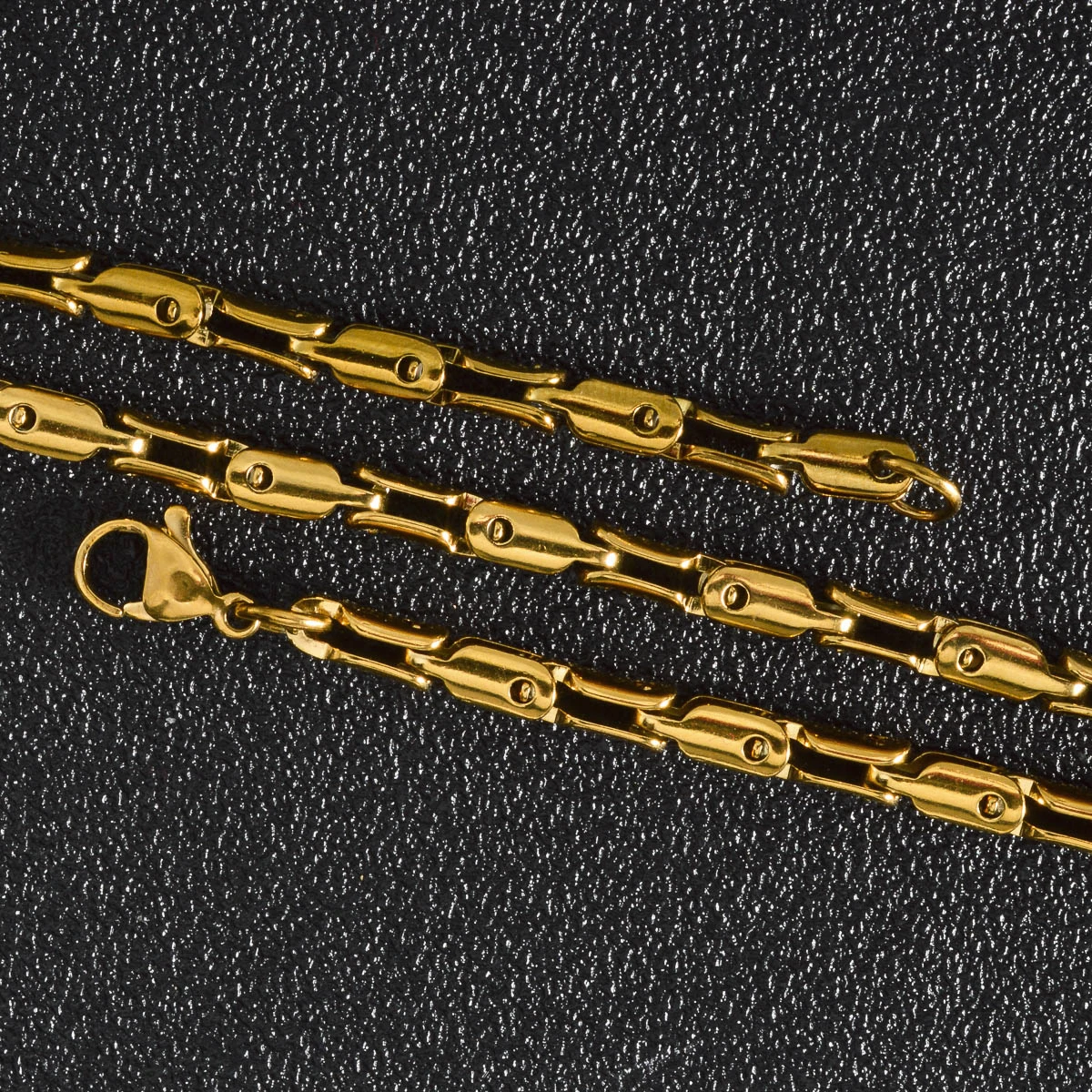 Luxuriöse Fischgräten-Pfeilketten-Halskette für Männer und Frauen, Unisex, 18K Vergoldeter Edelstahl, Nicht Verblassend, Einfacher Alltagsschmuck – Detail 9