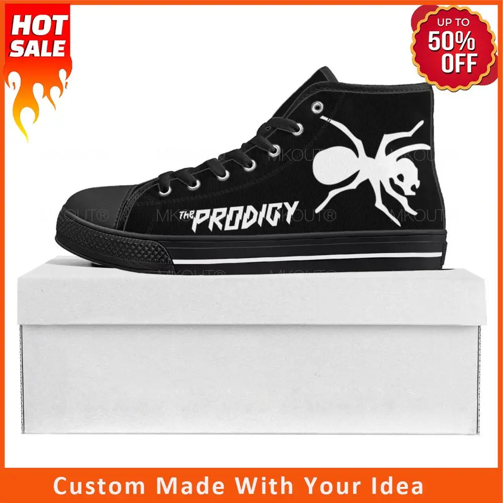 

The Prodigy Rock Band Punk High Top High Quality Sneakers Mens Womens Teenager Canvas Sneaker Casual Couple Shoes Custom Shoe