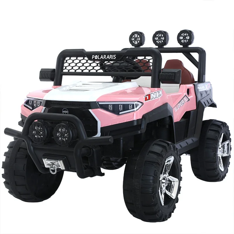 Children's Kids Electric Car Four-wheel Game Riding Off-road Outdoor Toy Game Car for Boys and Girls Dual Drive Baby Stroller