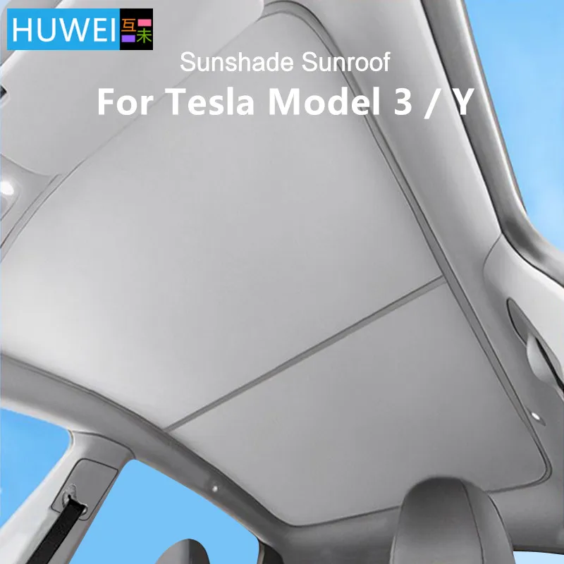 Huwei Upgrade Eis Stoff Schnalle Sonnenschutz Glasdach Sonnenschutz für  Tesla Modell 3 y Auto 2015-2018 vorne hinten Schiebedach Oberlicht -  AliExpress