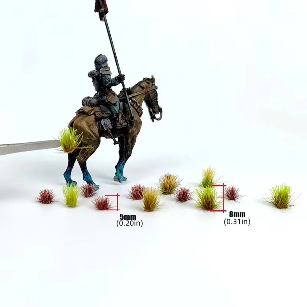 Static Scenery Grass Tuft Model Terrain Model Kit Simulation Miniature Grass Cluster Bushes Model 5mm/8mm Static Grass Tuft