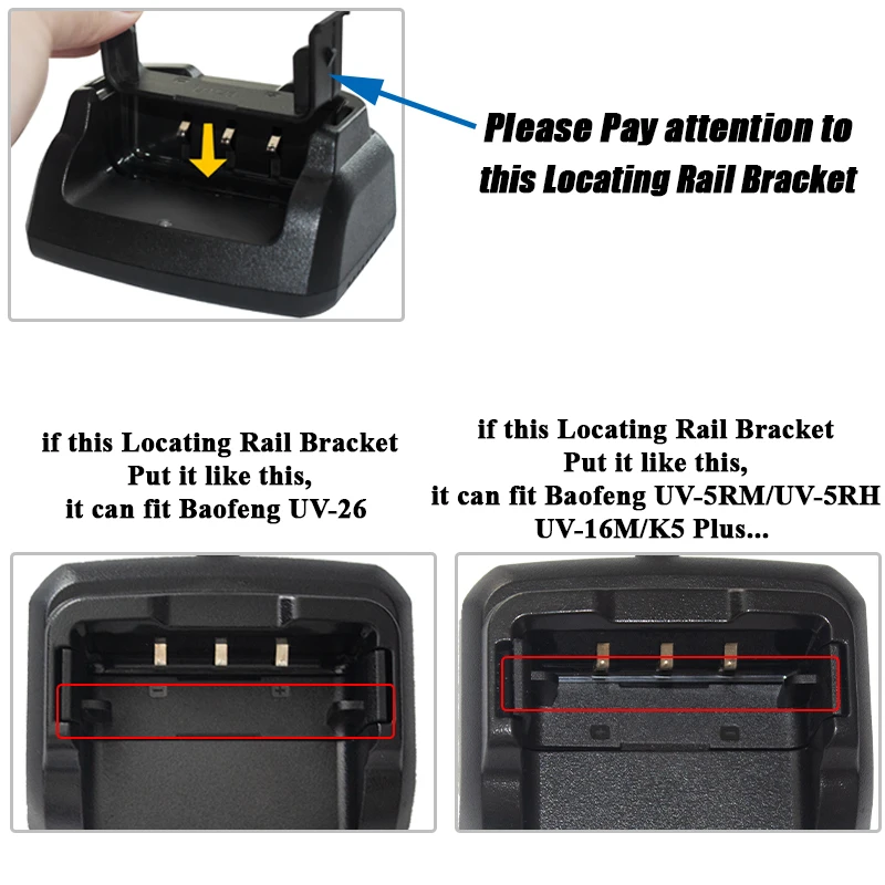 UV-16M Battery Charger Dock UV-26 Desktop Charger Base Replacement K5 Pro Max UV