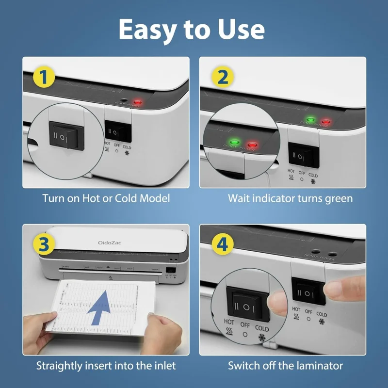 Multifunctional kitA4Lamination machine for photo documents, dual-use for both hot and cold lamination - 6