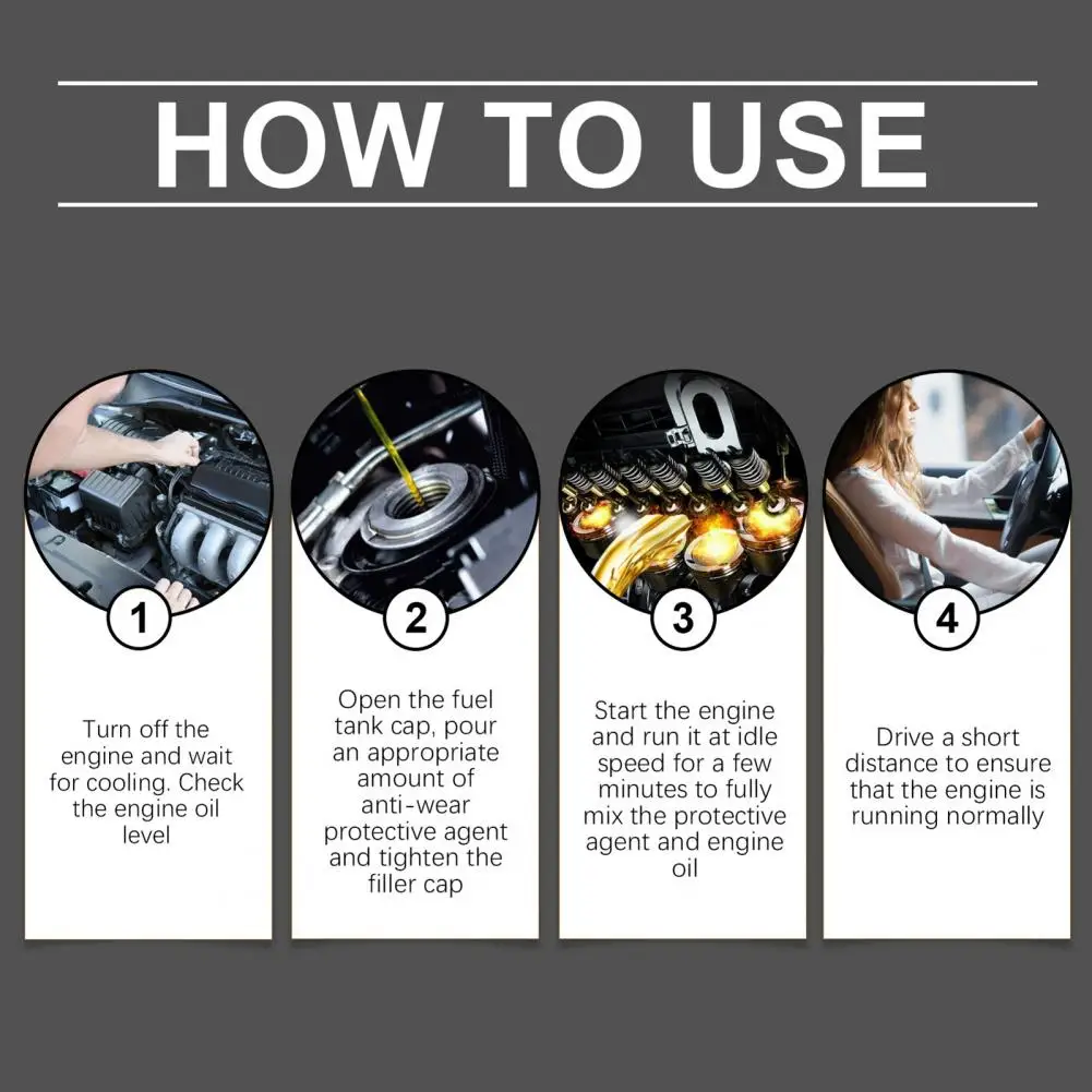 Car scratch remover engine protectant anti-wear oil treatment
