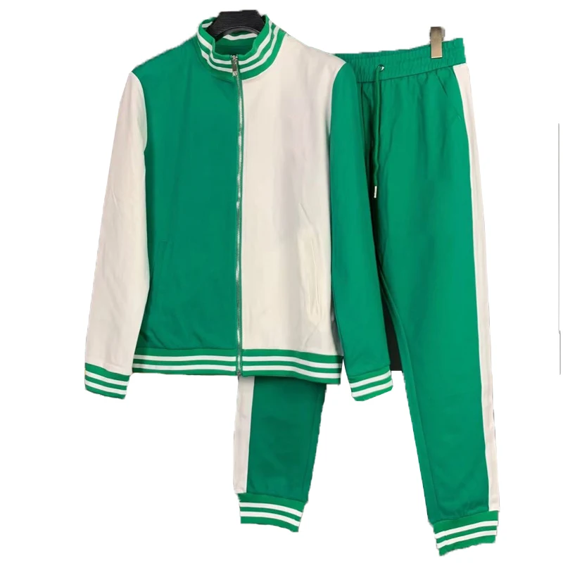 

Новинка 2023, мужской модный повседневный костюм в европейском и американском стиле, спортивный костюм из двух предметов с длинными рукавами