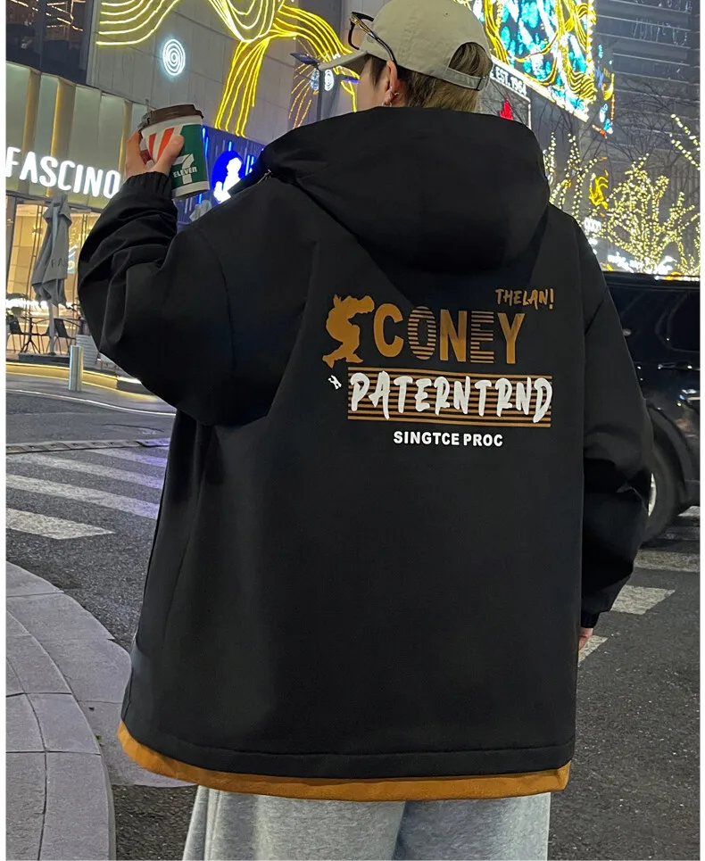 2026 Frühling Herbst Herren Kapuzen-Freizeitjacken Jugend Streetwear Loose Cargo Mäntel Outdoor Kurze Reißverschluss-Windbreaker Oberteile Kleidung – Detail 10