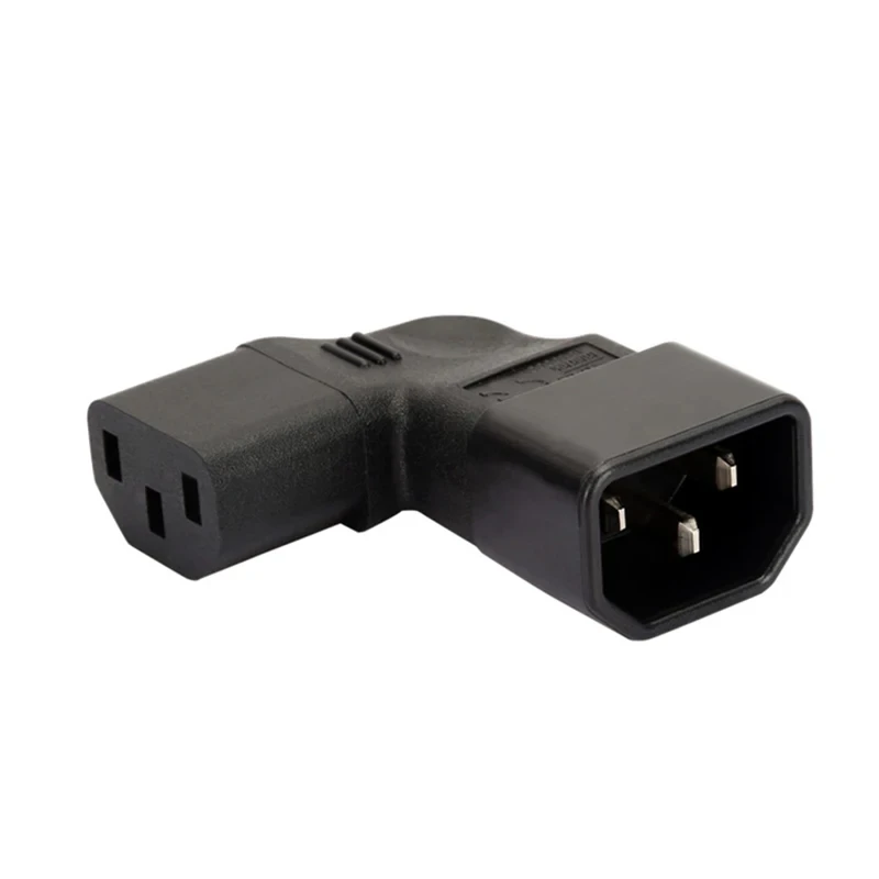 Right-Angle IEC 320 C14 to C13 AC Power Adapter